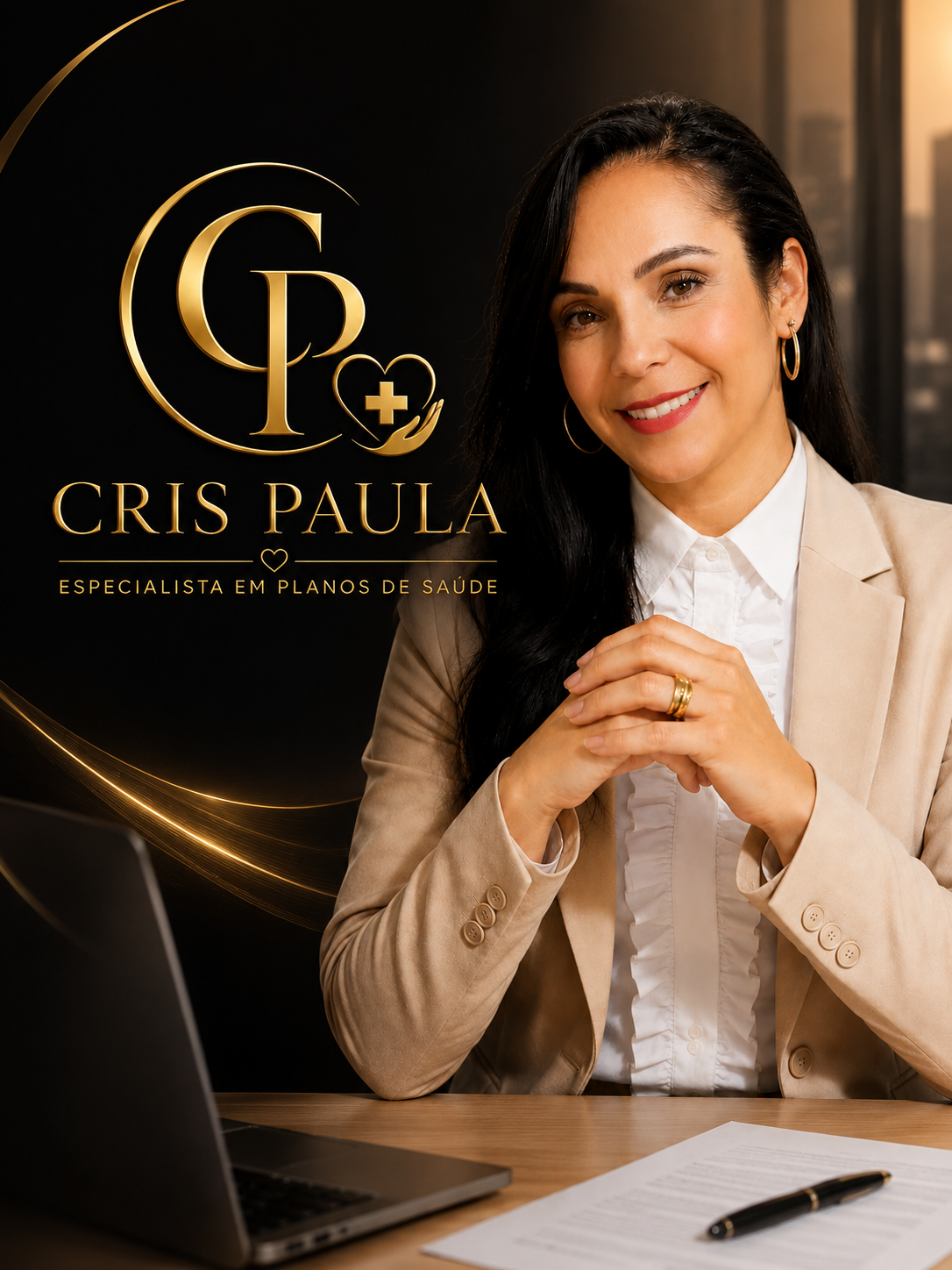Cris Paula, especialista em planos de saúde
